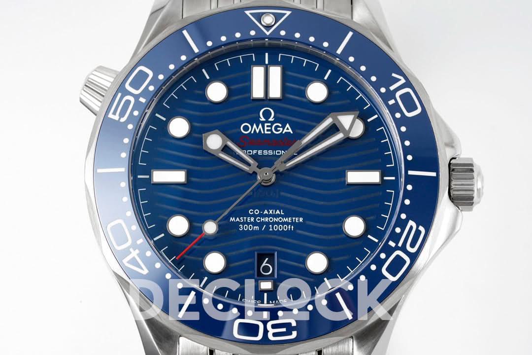 Replica Declock Seamaster Diver 300M SS Blue Ceramic Bezel Blue Dial on SS Bracelet |  Declock.