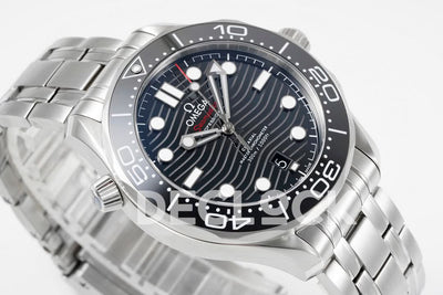 Seamaster Diver 300M SS Black Ceramic Bezel Blue Dial on SS Bracelet