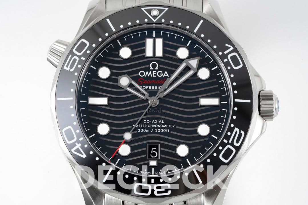 Seamaster Diver 300M SS Black Ceramic Bezel Blue Dial on SS Bracelet