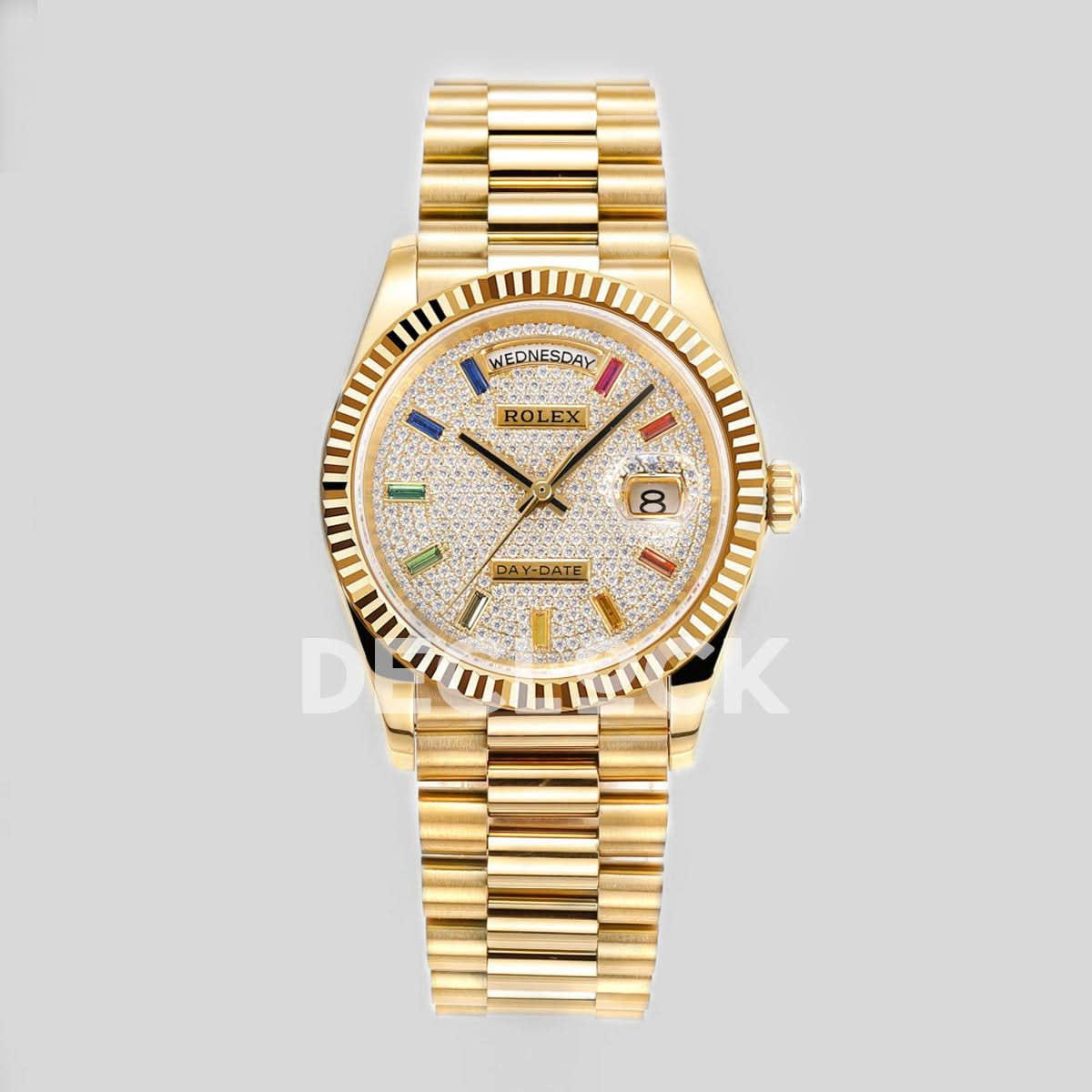 Day-Date 36 128238 Diamond Dial in YG