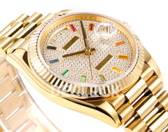 Day-Date 36 128238 Diamond Dial in YG