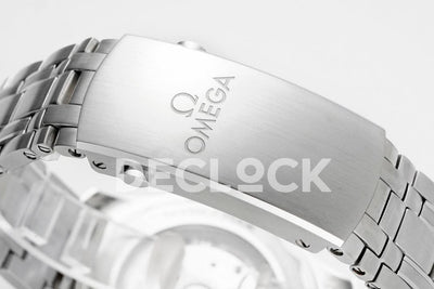 Seamaster Diver 300M SS Blue Ceramic Bezel White Dial on SS Bracelet