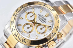 Replica Rolex Daytona 116503LN White Dial in Steel/Yellow Gold