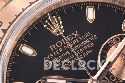 Replica Rolex Daytona 116505 Black Dial in Everose Gold