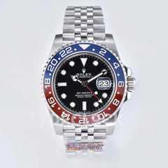 Replica Rolex GMT Master II 126710 BLRO ‘Pepsi’ Black Dial in Jubilee Bracelet