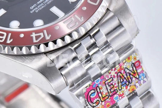 Replica Rolex GMT Master II 126710 BLRO ‘Pepsi’ Black Dial in Jubilee Bracelet | Declock.