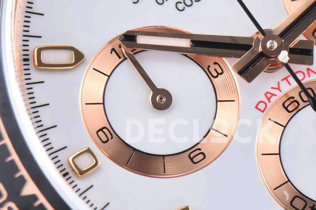 Replica Rolex Daytona 116515LN Pink/White Dial in Everose Gold |  Declock.