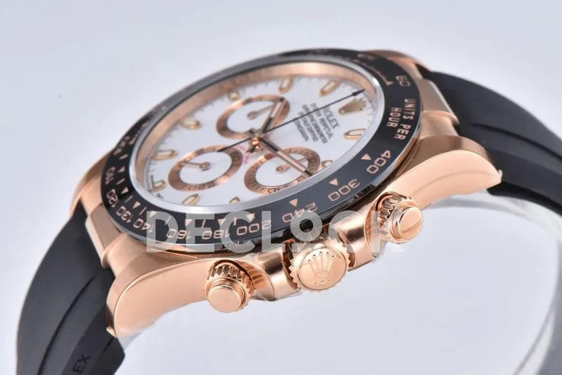 Replica Rolex Daytona 116515LN Pink/White Dial in Everose Gold |  Declock.