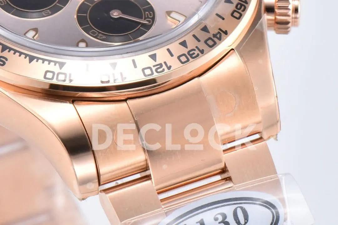 Replica Rolex Daytona 116505 Silver Dial in Everose Gold |  Declock.