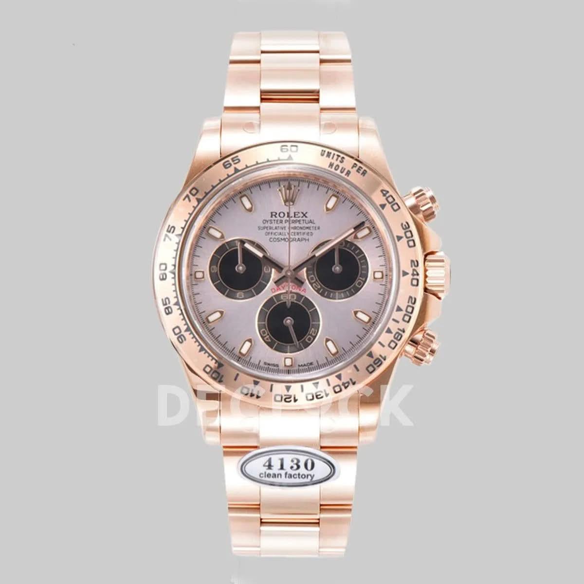 Replica Rolex Daytona 116505 Silver Dial in Everose Gold |  Declock.