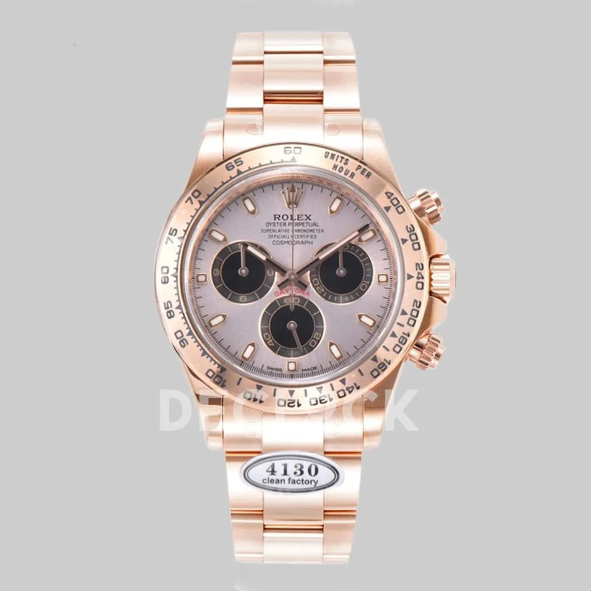 Replica Rolex Daytona 116505 Silver Dial in Everose Gold