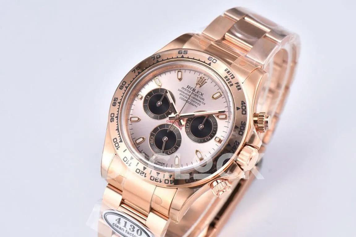 Replica Rolex Daytona 116505 Silver Dial in Everose Gold |  Declock.