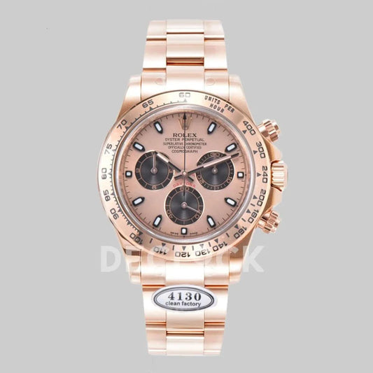 Replica Rolex Daytona 116505 Sundust Dial in Everose Gold |  Declock.
