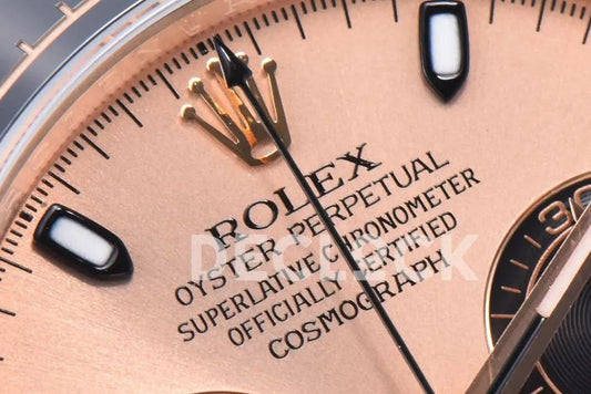 Replica Rolex Daytona 116515LN Sundust Dial in Everose Gold |  Declock.