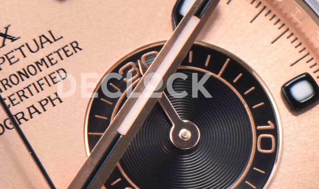 Replica Rolex Daytona 116515LN Sundust Dial in Everose Gold |  Declock.