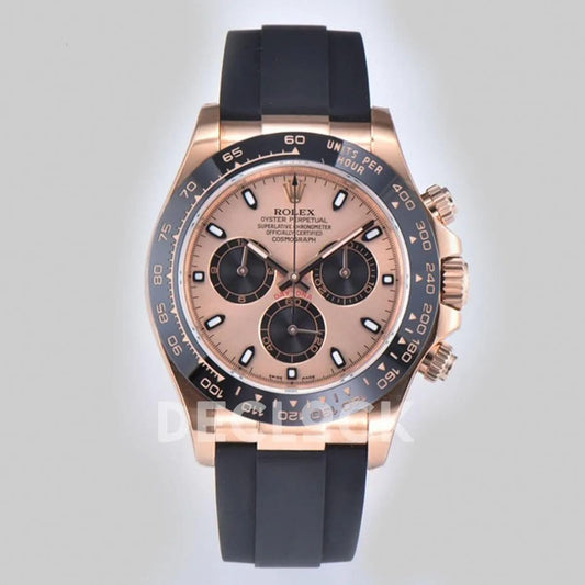 Replica Rolex Daytona 116515LN Sundust Dial in Everose Gold | Declock.