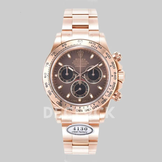 Replica Rolex Daytona 116505 Chocolate Dial in Everose Gold |  Declock.