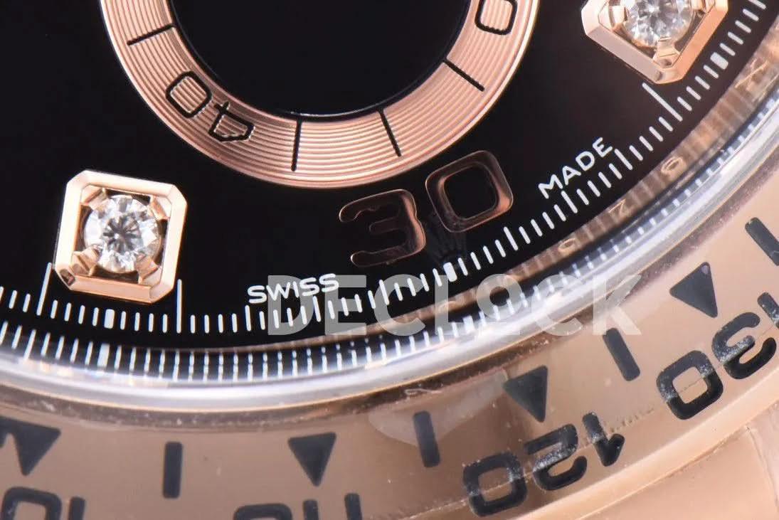 Replica Rolex Daytona 126505 Black Dial in Everose Gold |  Declock.