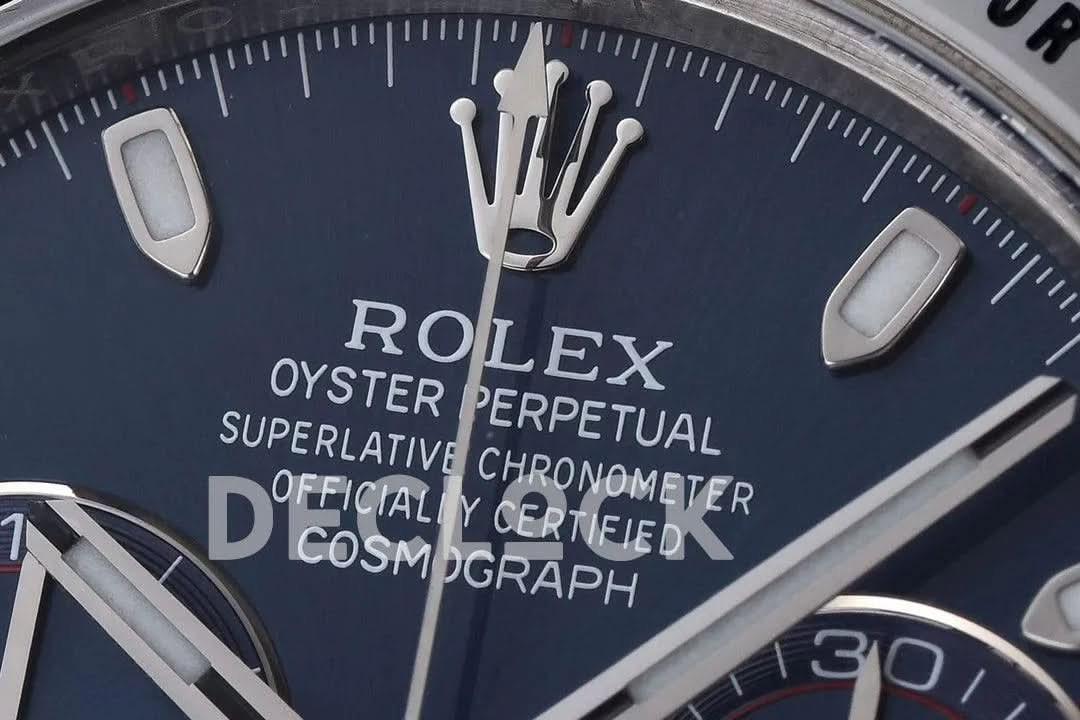 Replica Rolex Daytona 116509 Blue Dial in White Gold |  Declock.