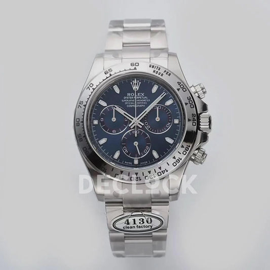 Replica Rolex Daytona 116509 Blue Dial in White Gold |  Declock.