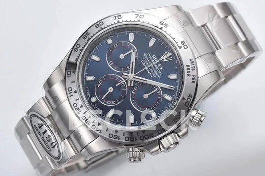Replica Rolex Daytona 116509 Blue Dial in White Gold | Declock.