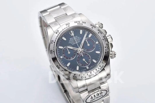 Replica Rolex Daytona 116509 Blue Dial in White Gold |  Declock.