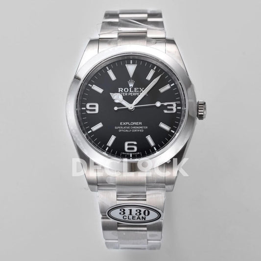 Replica Rolex Explorer I 214270 Black Dial Clean Factory 1:1 | Declock.