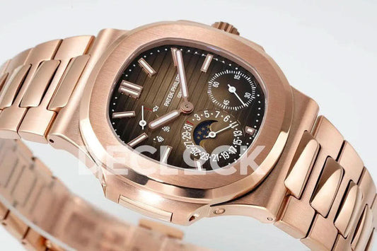 Replica Pattek Philippe Nautilus 5712 RG Brown Dial on RG Bracelet | Declock.