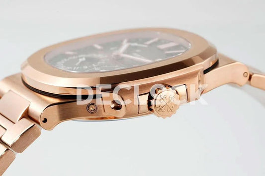Replica Pattek Philippe Nautilus 5712 RG Brown Dial on RG Bracelet | Declock.