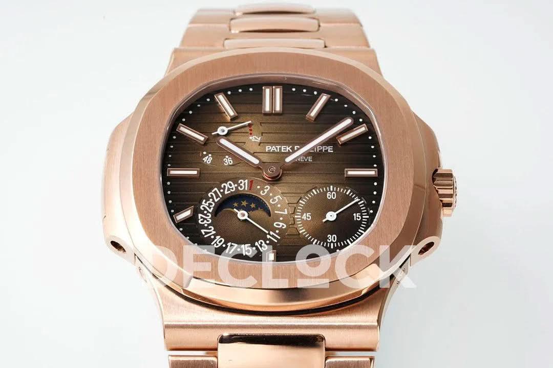Replica Pattek Philippe Nautilus 5712 RG Brown Dial on RG Bracelet |  Declock.