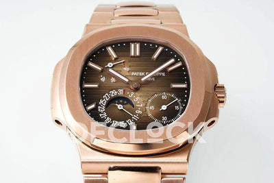 Replica Pattek Philippe Nautilus 5712 RG Brown Dial on RG Bracelet