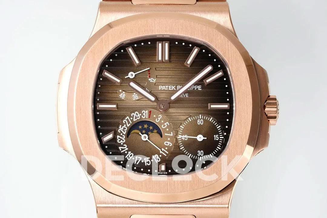 Replica Pattek Philippe Nautilus 5712 RG Brown Dial on RG Bracelet |  Declock.