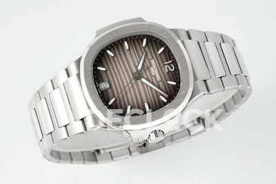 Replica Pattek Philippe Nautilus 7118 Ladies SS Brown Dial