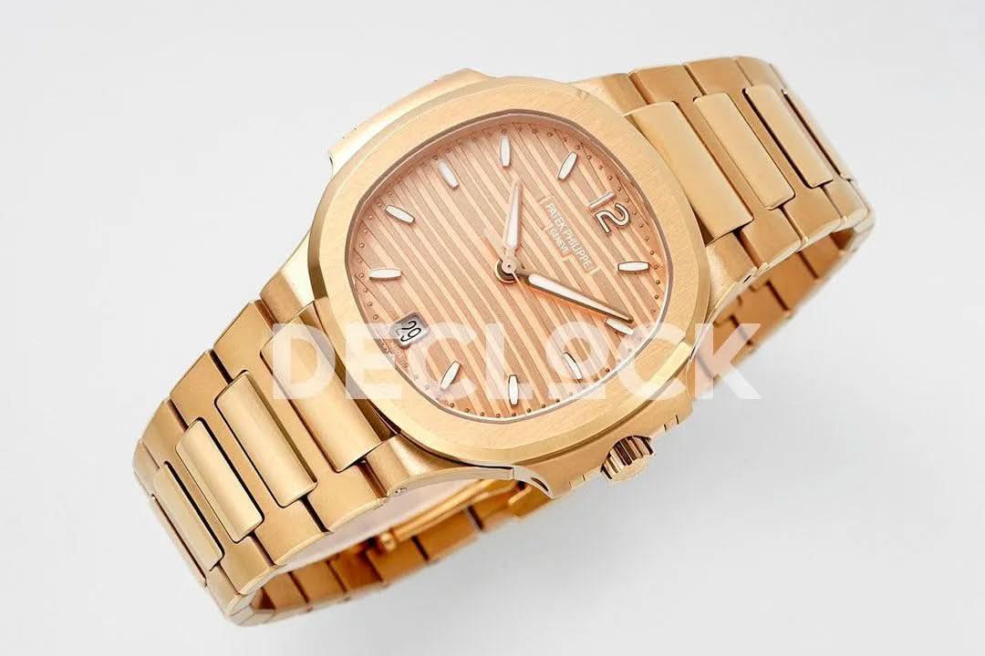 Replica Pattek Philippe Nautilus 7118 Ladies RG Diamond Bezel |  Declock.