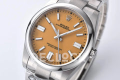 Replica Rolex Oyster Perpetual 41mm Orange Dial 124300