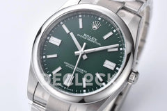 Replica Rolex Oyster Perpetual 41mm Green Dial 124300