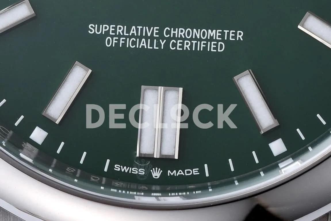 Replica Declock Oyster Perpetual 41mm Green Dial 124300 |  Declock.