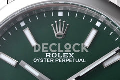 Replica Rolex Oyster Perpetual 41mm Green Dial 124300