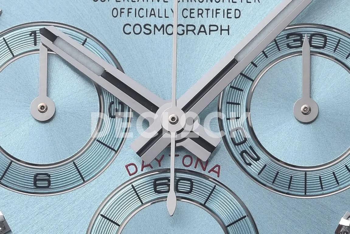 Replica Rolex Daytona 116506 Platinum Ice Blue Dial with Diamond Markers |  Declock.