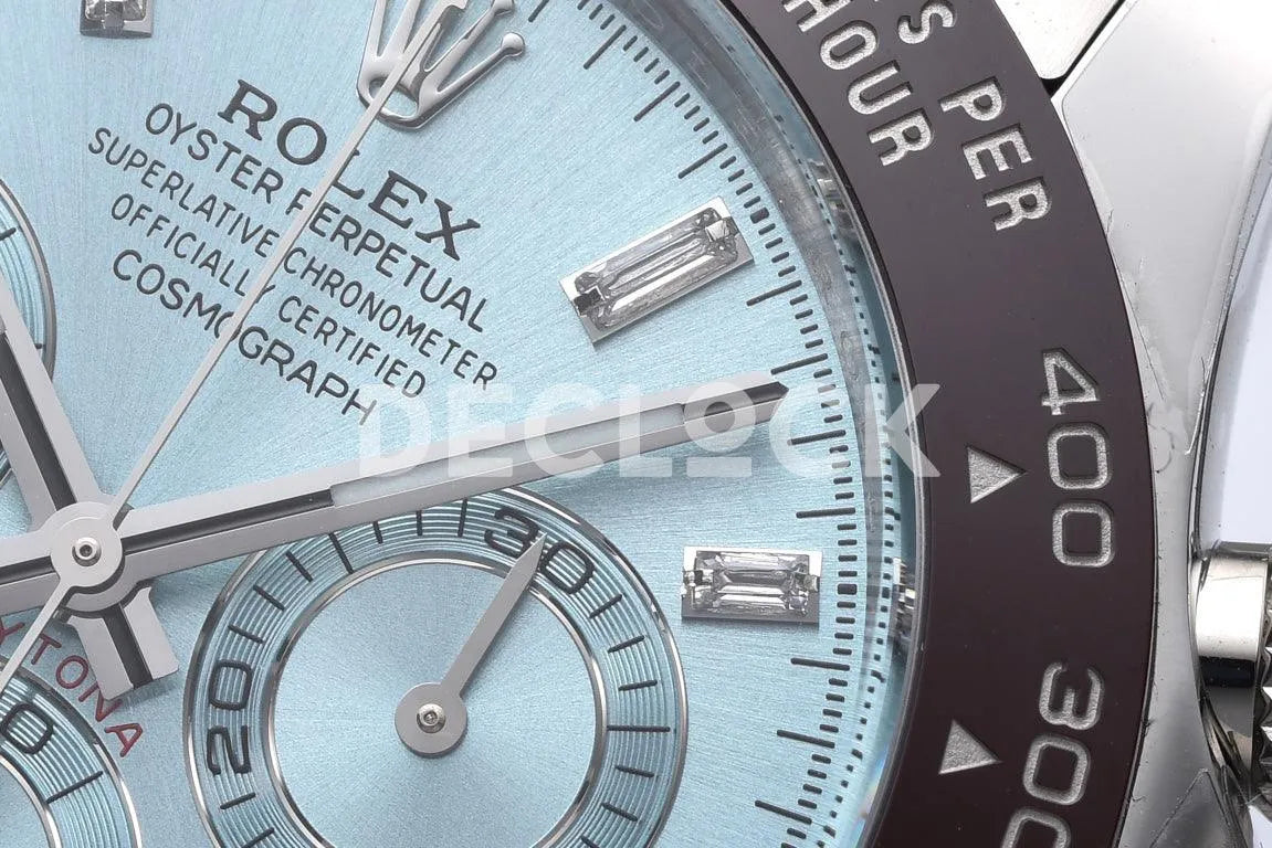 Replica Rolex Daytona 116506 Platinum Ice Blue Dial with Diamond Markers