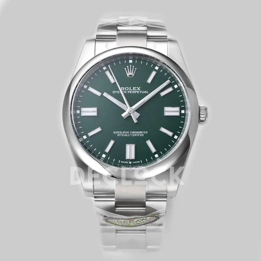 Replica Declock Oyster Perpetual 41mm Green Dial 124300 | Declock.