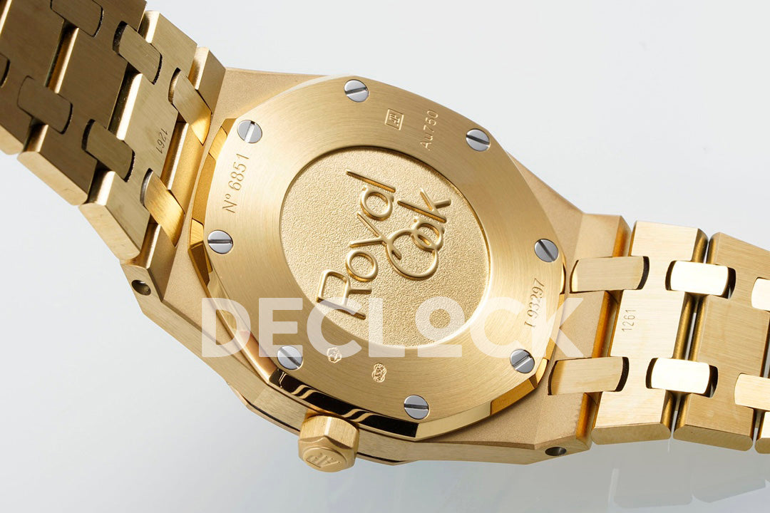 Royal Oak 33mm 67651OR YG Diamond Bezel Blue Dial