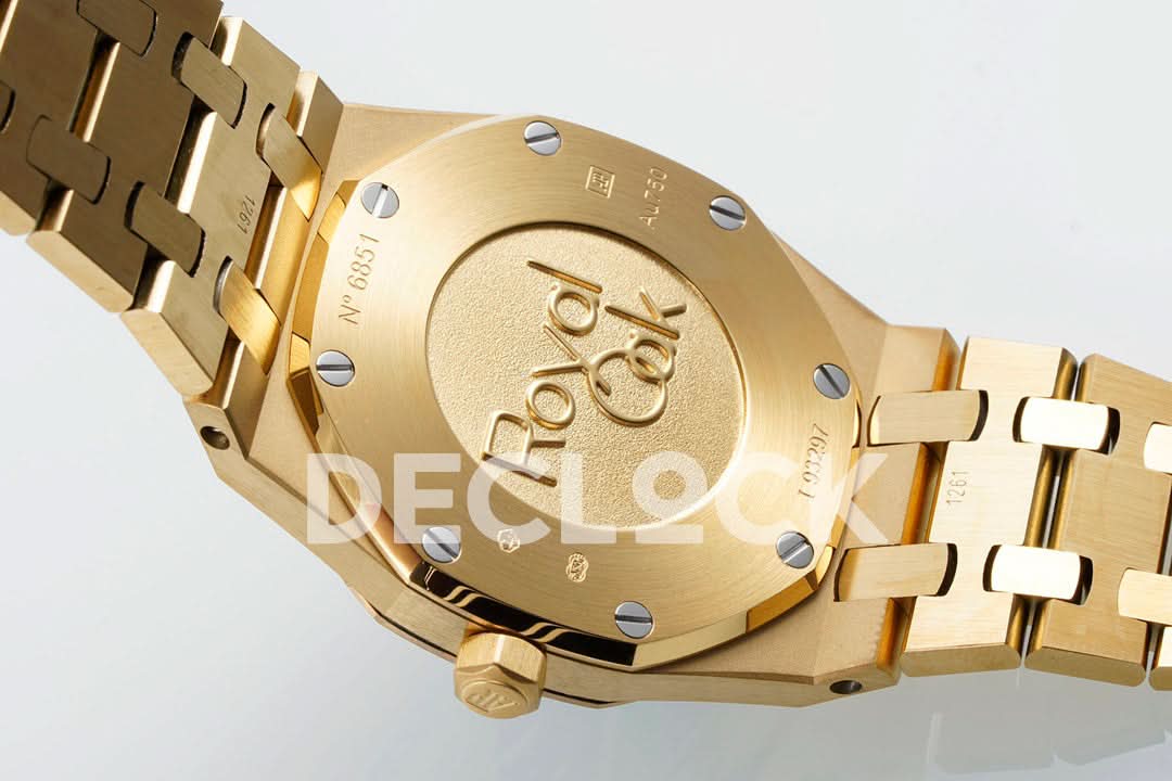 Royal Oak 33mm 67651OR YG Diamond Bezel Blue Dial