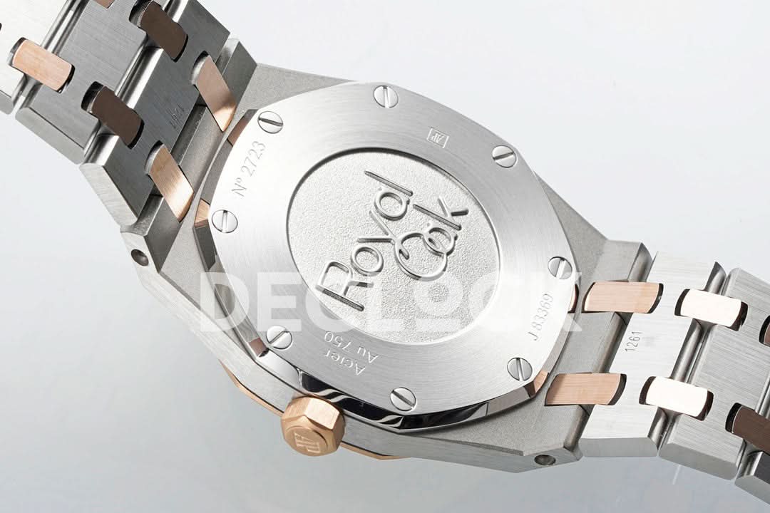 Royal Oak 33mm 67651OR SS/RG Diamond Bezel White Dial