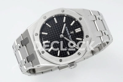 Royal Oak 33mm 67651OR SS Diamond Bezel Black Dial