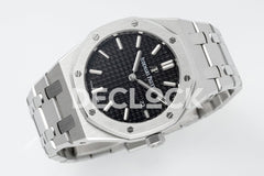 Royal Oak 33mm 67651OR SS Diamond Bezel Black Dial