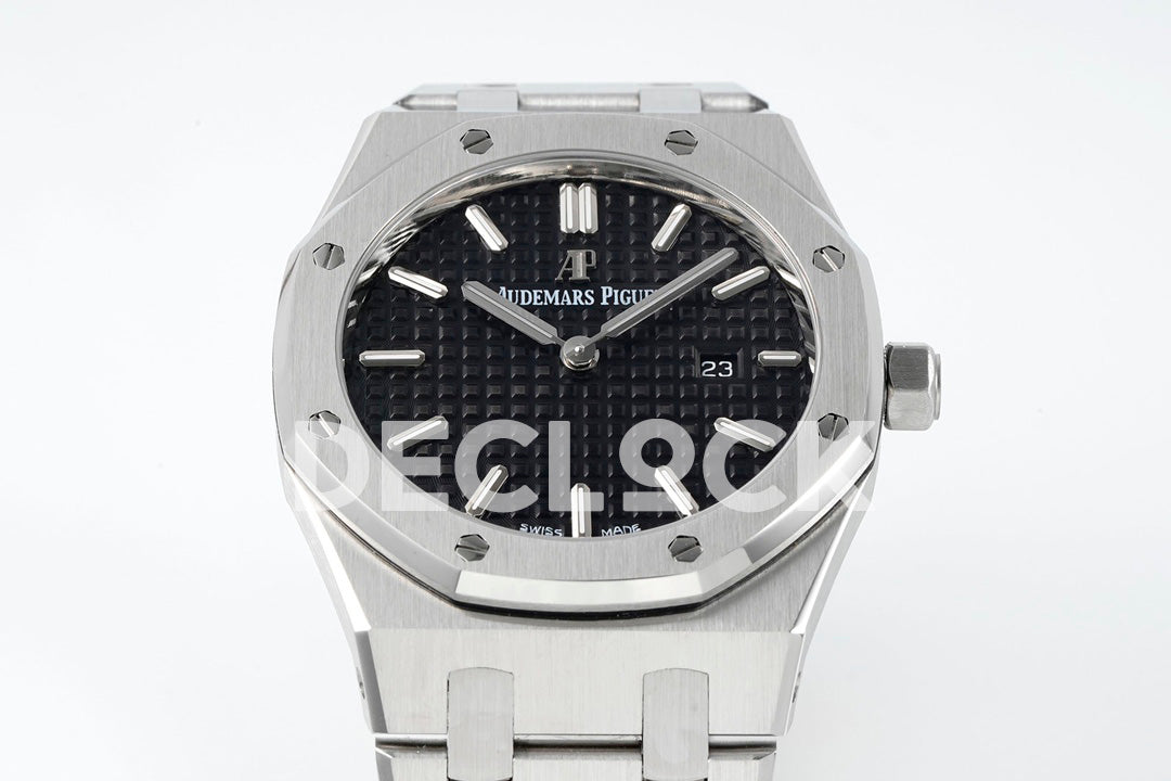 Royal Oak 33mm 67651OR SS Diamond Bezel Black Dial