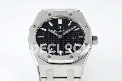 Royal Oak 33mm 67651OR SS Diamond Bezel Black Dial