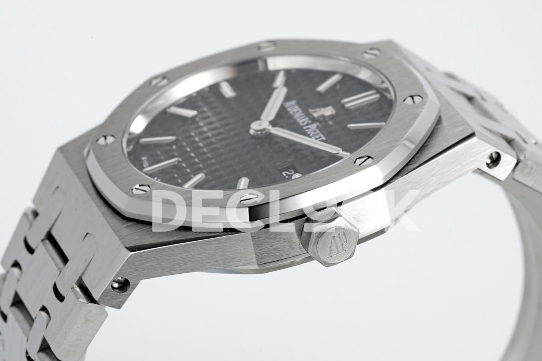 Royal Oak 33mm 67651OR SS Diamond Bezel Black Dial