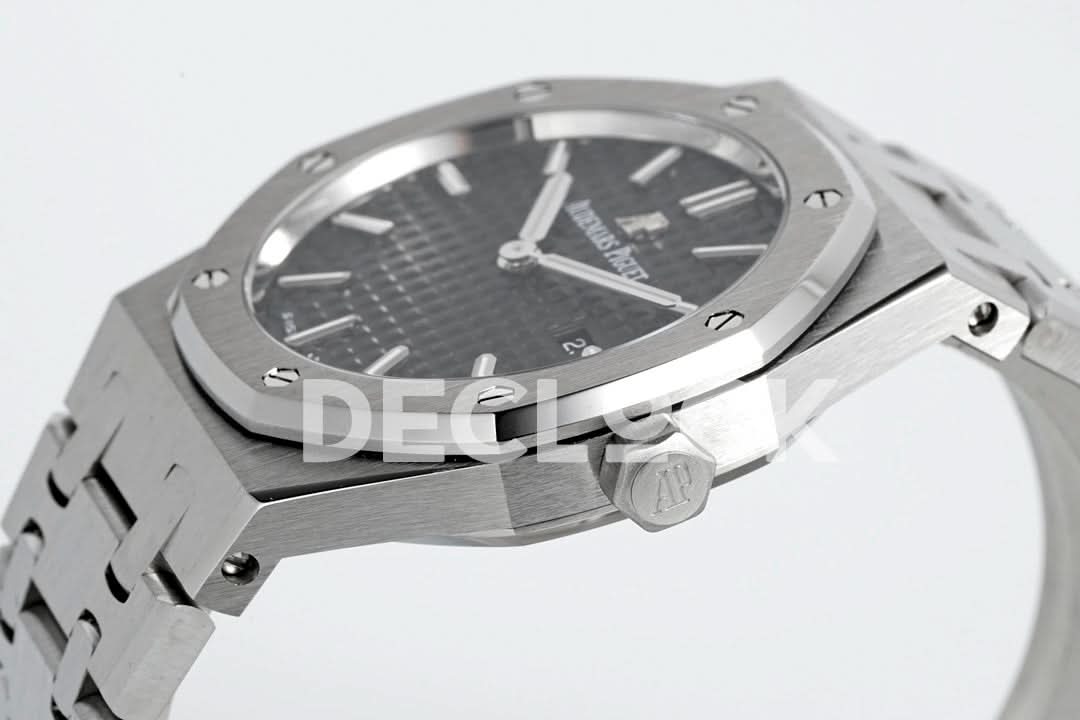 Royal Oak 33mm 67651OR SS Diamond Bezel Black Dial